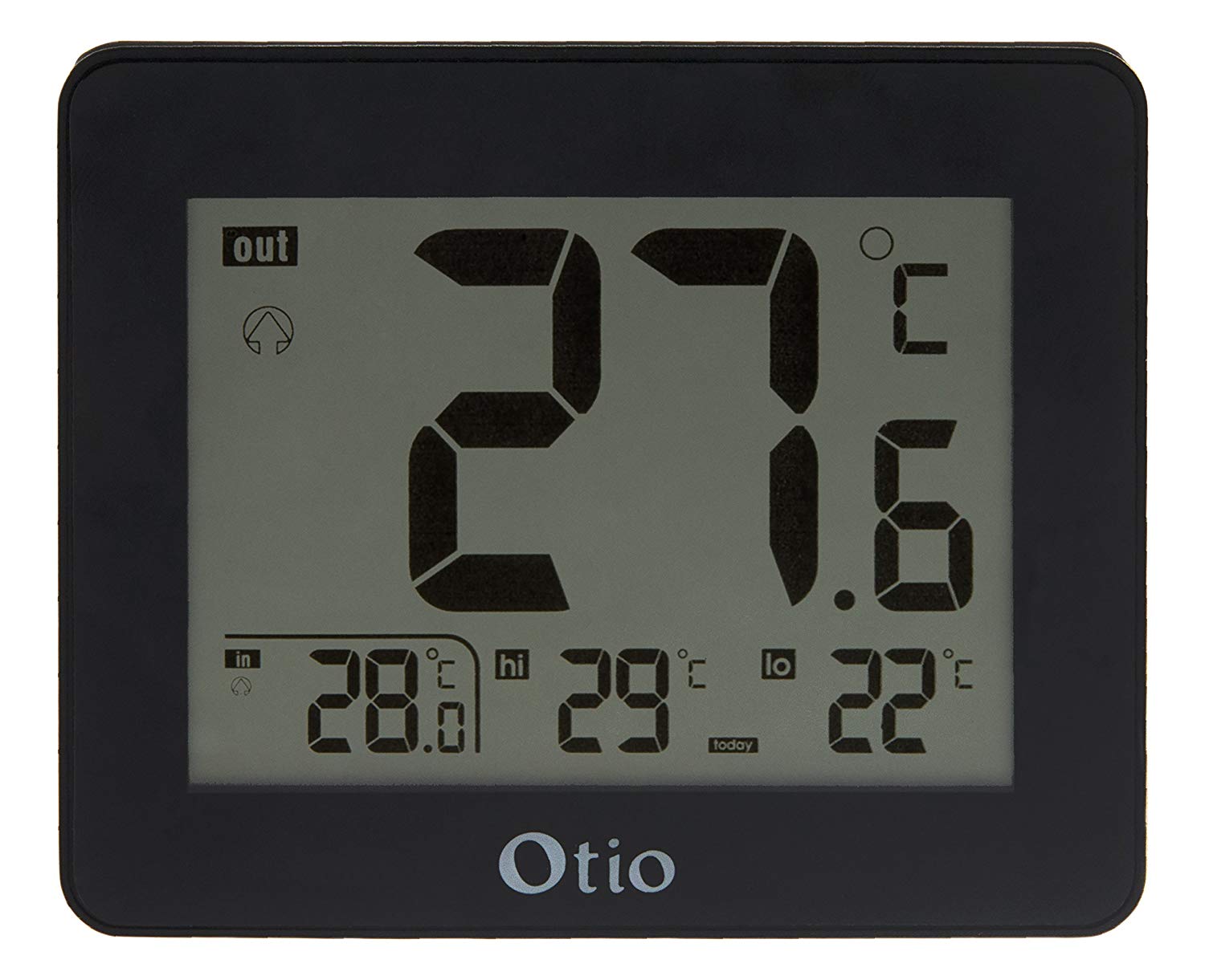 Zenitech Otio - 936062-Indoor/Outdoor Thermometer with Probe Cable-Black