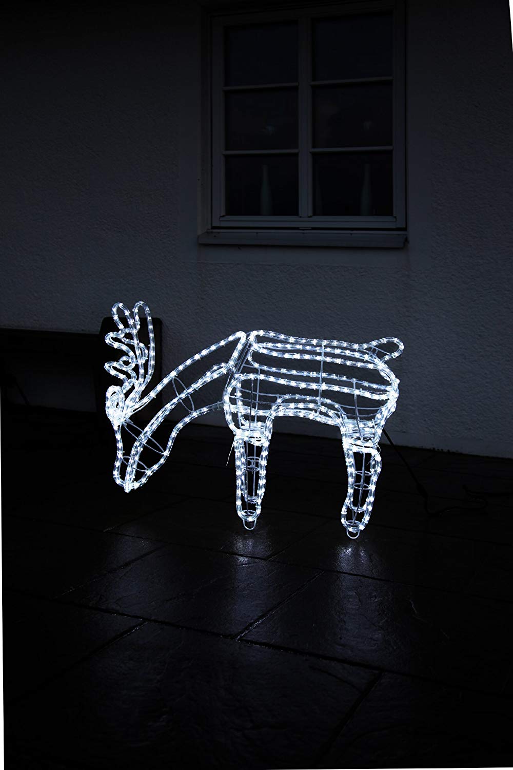 Star 59 x 85 cm 3D Rope Light Silhouette Reindeer Grazing with 432 Cool ...