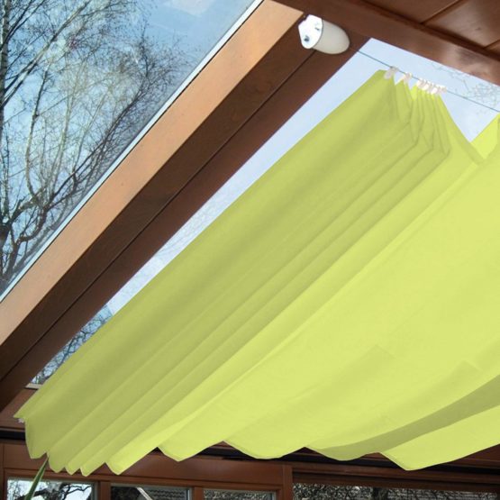 Windhager 10869 rope-pull sun sail set 270 x 140 cm, apple green - Image 3