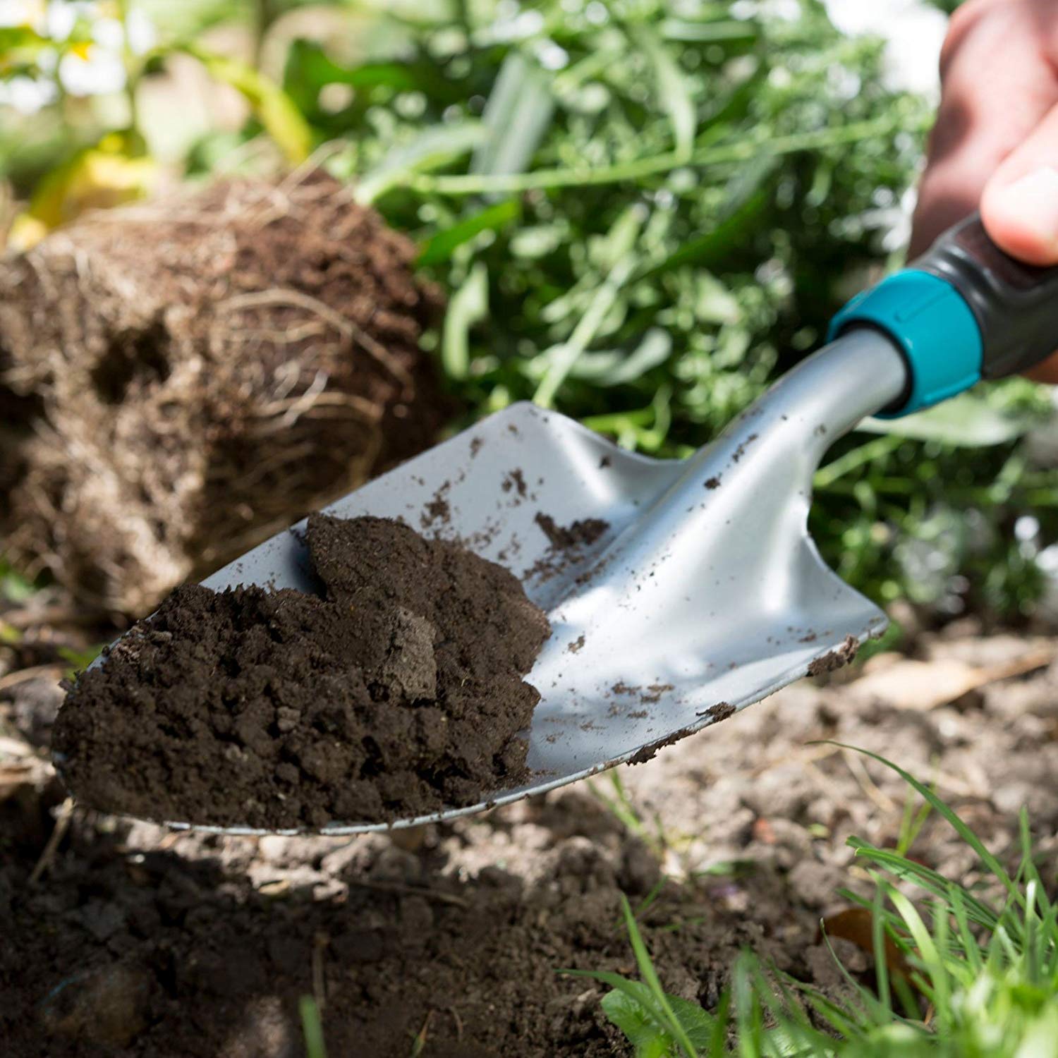 Gardena Plant Trowel, Blue, 31.5 x 13 x 8.5 cm - Image 3
