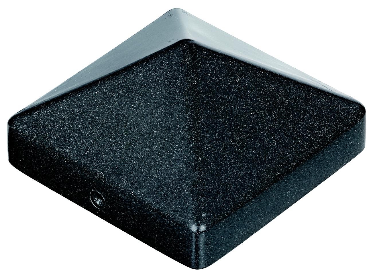 Alberts 217099 Post Cap for Wooden Posts | High Shape | Cast Aluminium | Anthracite Metallic | 90 x 90 mm