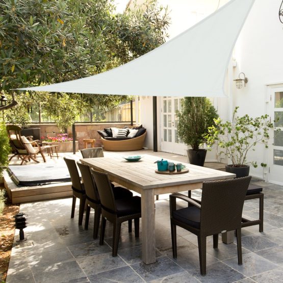 Aktive Garden 53908 – White Sail Awning 500 x 500 x 500 cm - Image 2