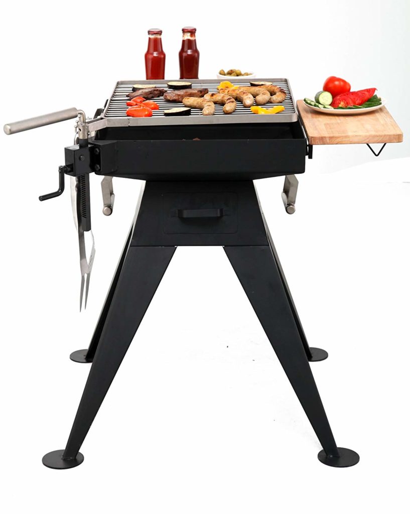 Tepro BBQ Grill With Swivel/HeightAdjustable Grill Seaport Black