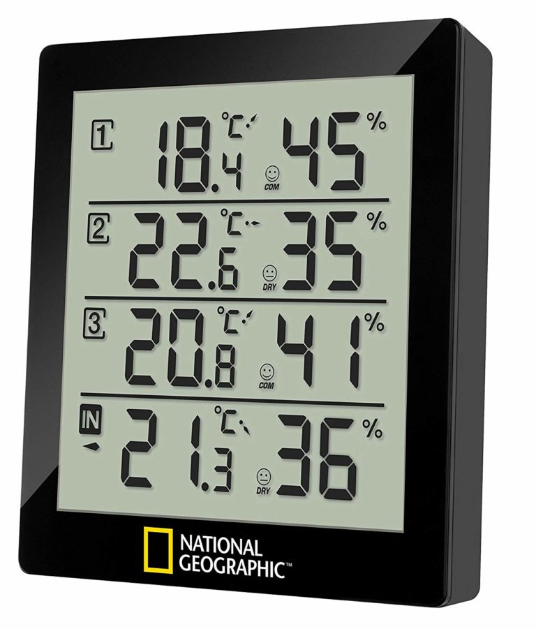 National Geographic 4fach Thermo/Hygrometer Weather Station, Black