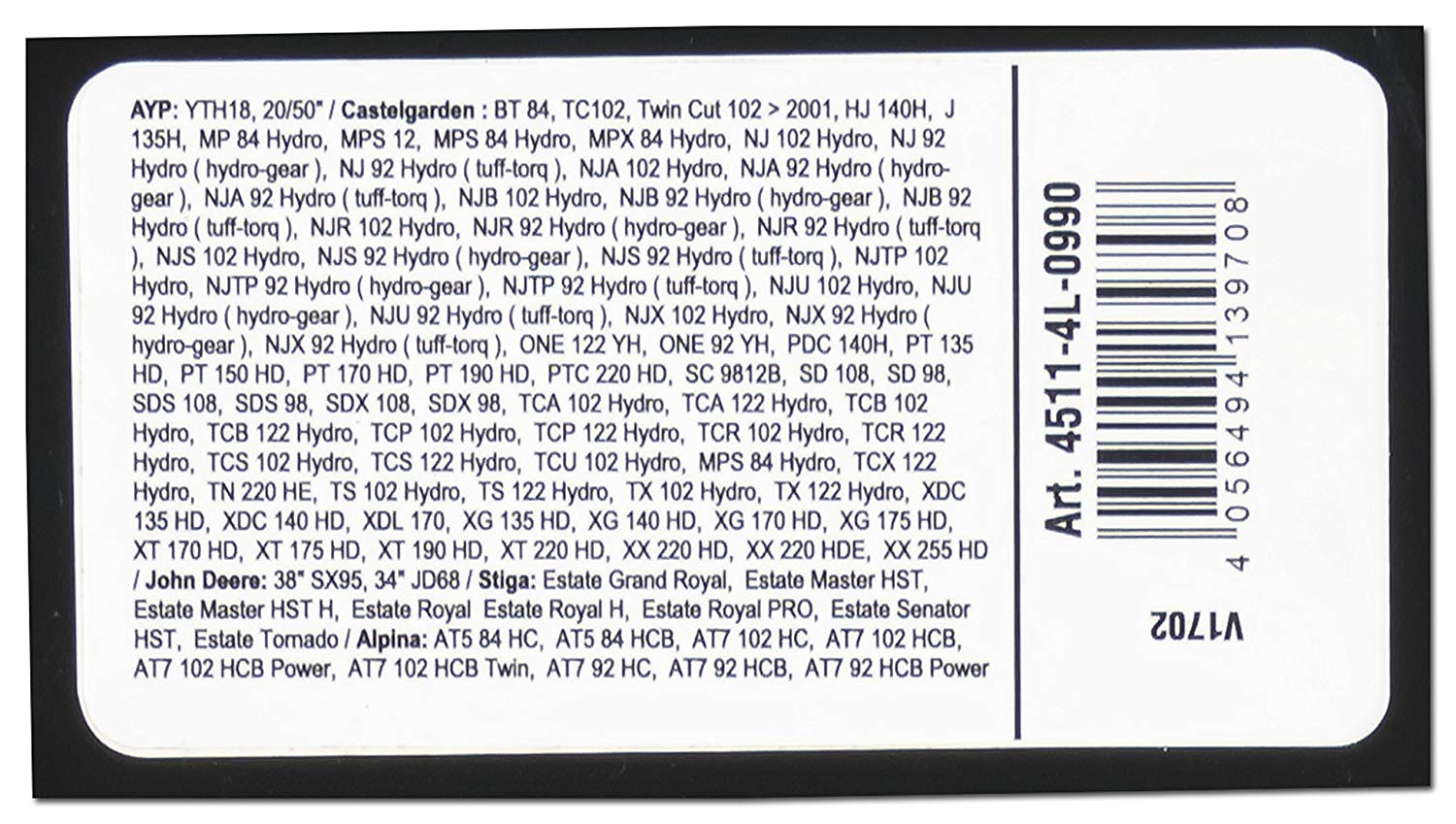 Arnold 4511-4L-0990 x-Grip V-Belt, 4L990 - Image 3