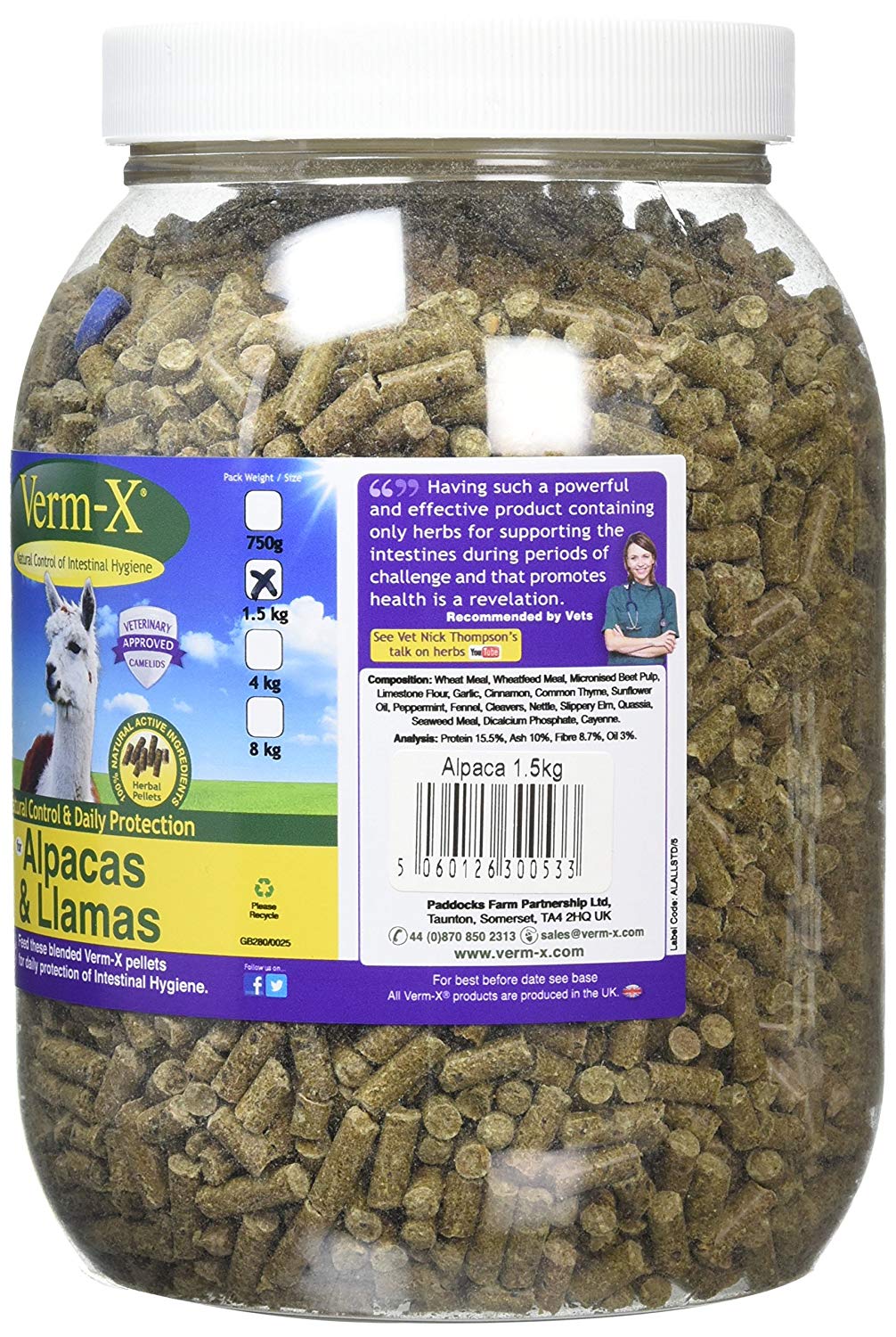Verm-X Other HERBAL PELLETS FOR ALPACAS & LLAMAS, clear - Image 2