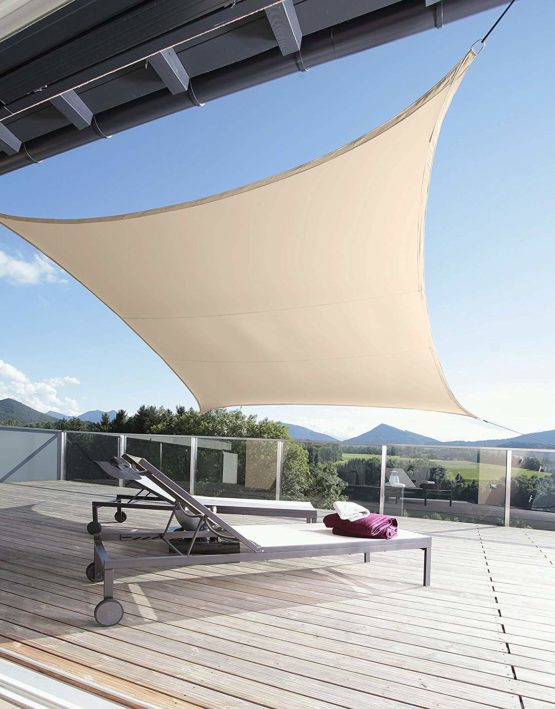 Windhager SunSail RIVIERA, Quadr. 3,6m, khaki - Image 4