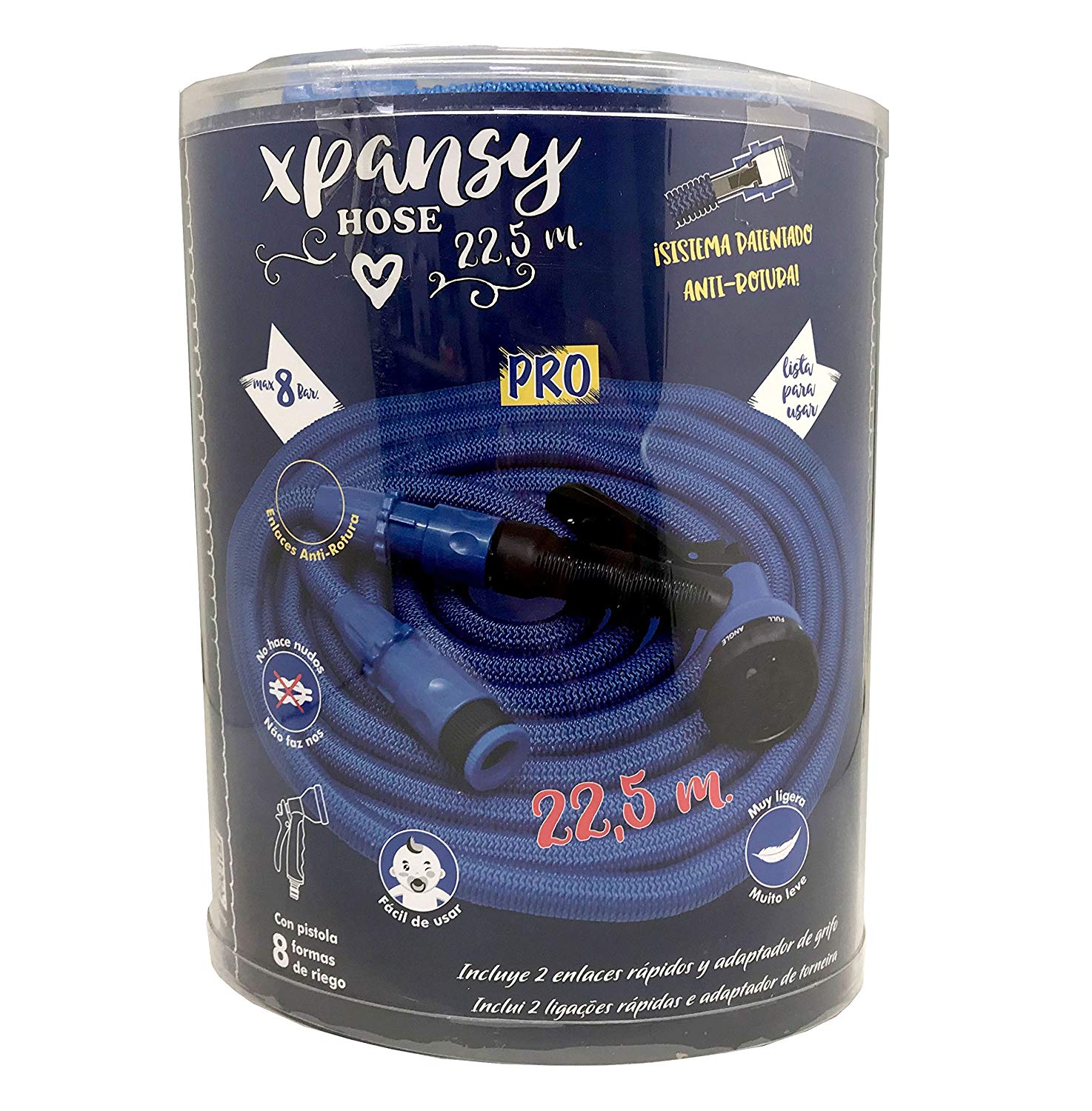 xpansy HOSE Pro C2622B Expandable Hose with Water Pressure, Blue, 22.5 m - Image 3