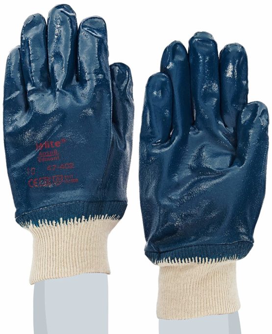 Ansell ActivArmr 47-402 Heavy Duty Work Gloves, Cut and Oil Resistant, Industrial PPE Workwear, Silicone Free Nitrile Coating, Size 10 (12 Pairs)