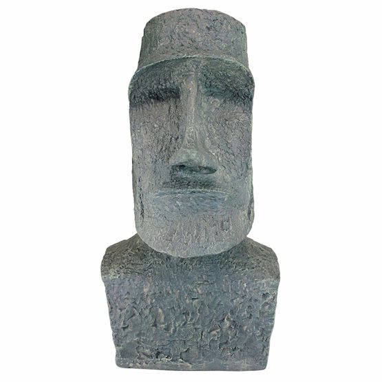 Design Toscano Easter Island Ahu Akivi Moai Monolith Garden Statue, Large 61 cm, Polyresin, Grey Stone - Image 2