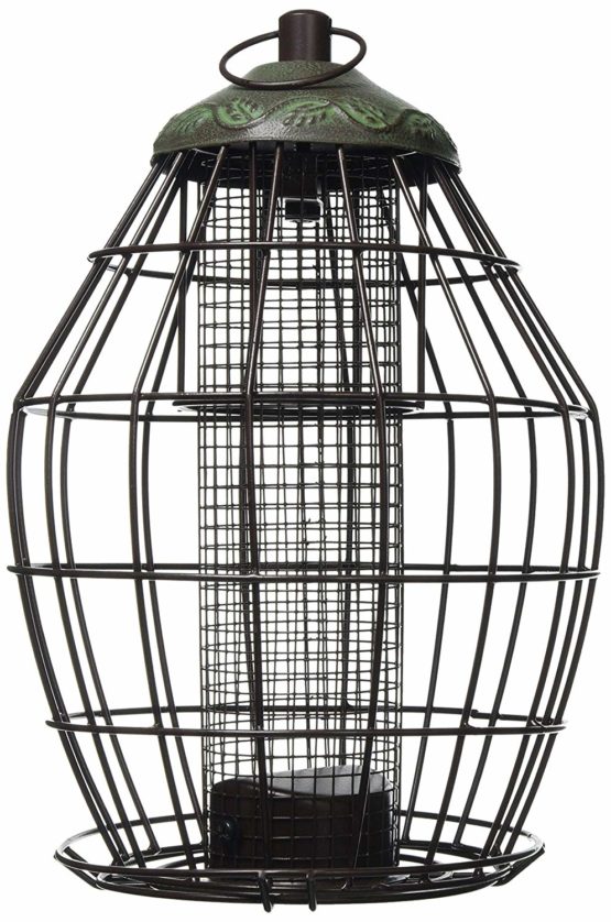 Peckish 60051234 Secret Garden Squirrel Proof Peanut Bird Feeder, 16 x 19 x 28 cm