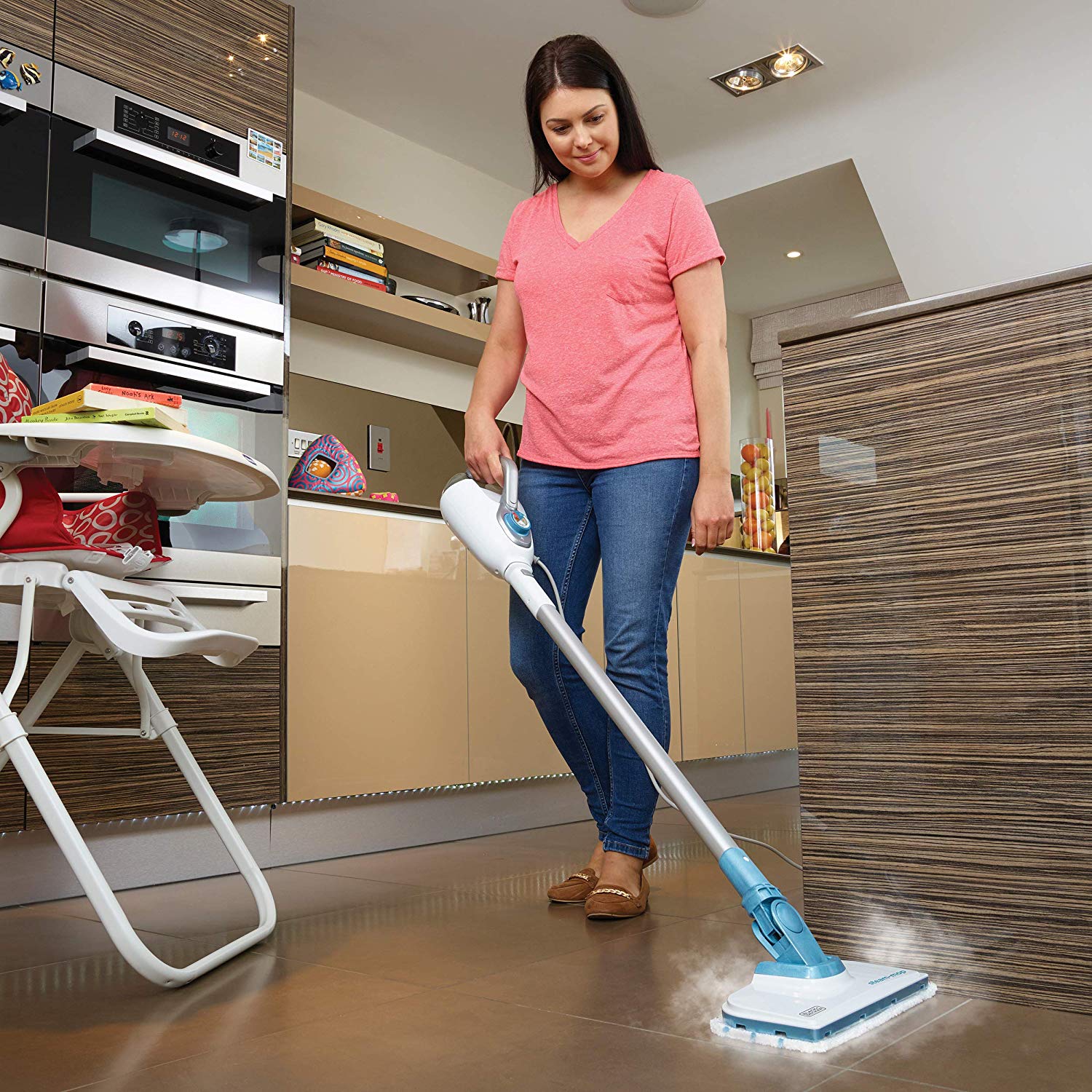 Black + Decker FSMH1300FX 7in1 Floor Steam Mop With Tile And Window