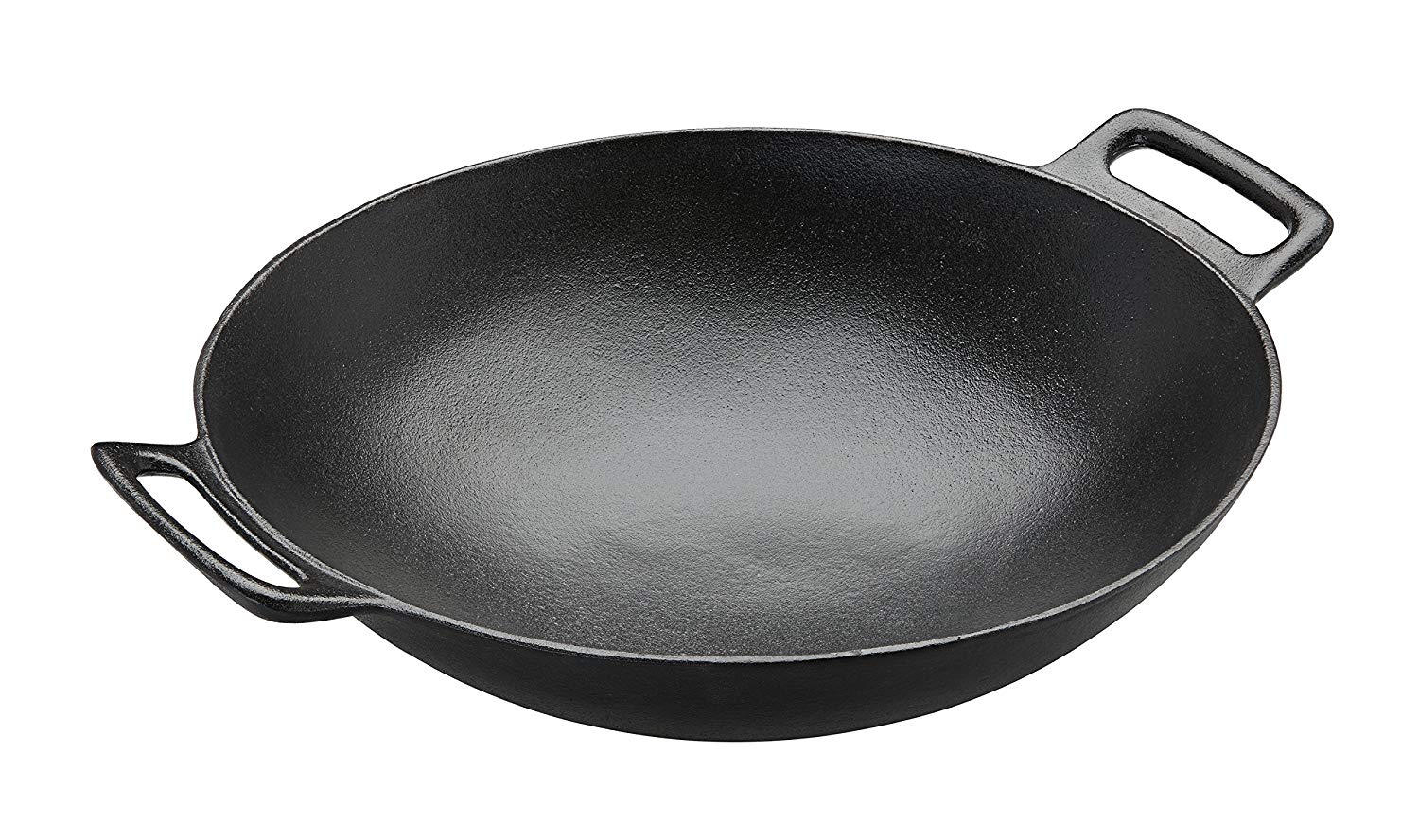 RÖSLE Vario Wok Enamelled Cast Iron for Searing/Asian Kitchen/Suitable for Hob and Grill, Black, 41 x 40 x 13 cm