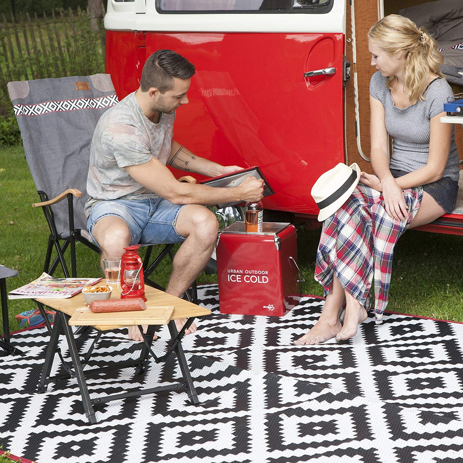 Bo-Camp - Urban Outdoor - Retro cooler - Greenwich - Red - Image 4