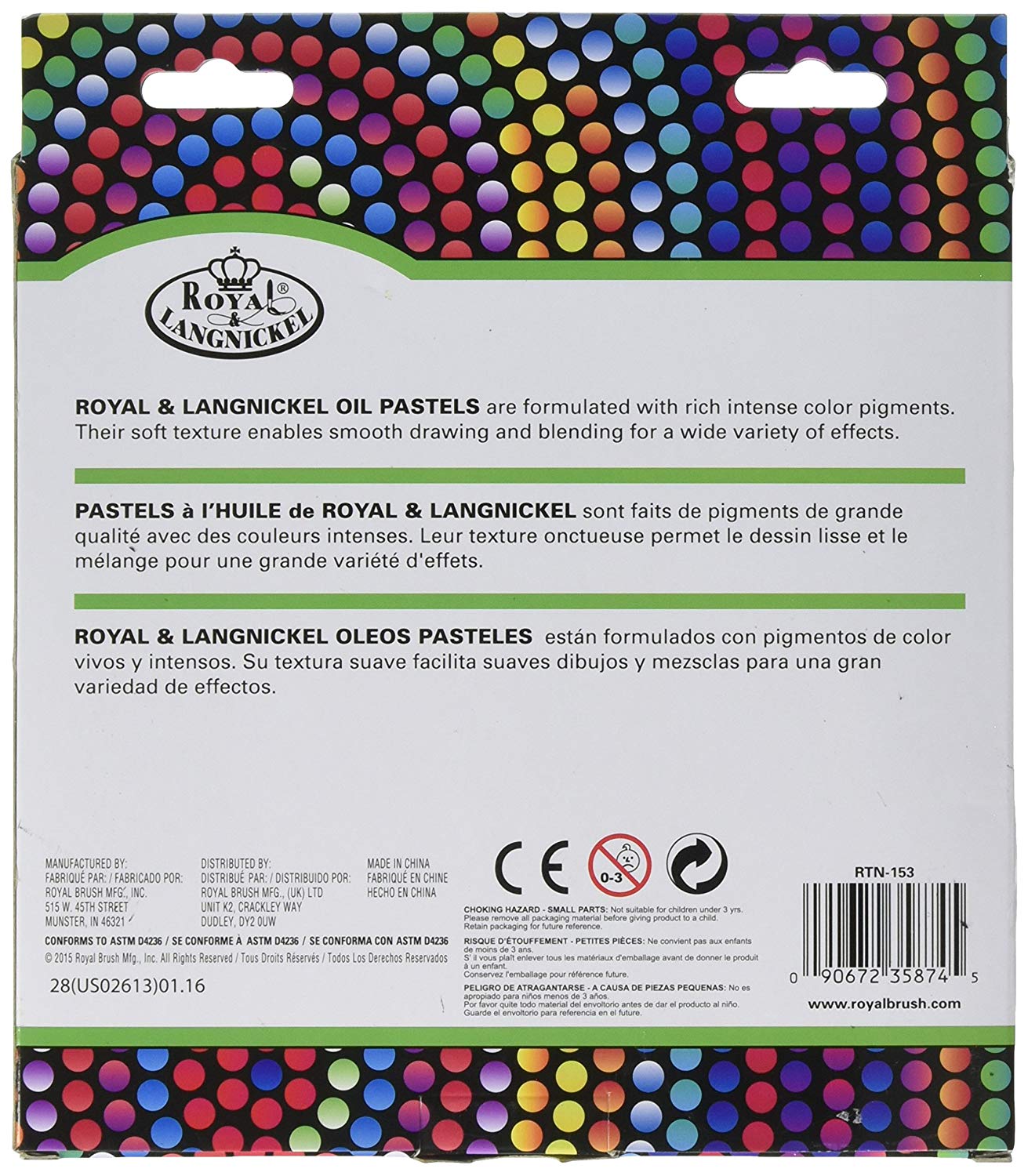 Royal Brush Oil Pastels-24/Pkg - Image 2