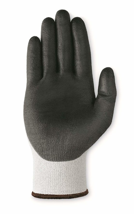 Ansell HyFlex 11-624 Work Gloves in Dyneema, High Cut Resistance, PU Coating for Strong Grip, Washable, Size 9/L (12 Pairs) - Image 3