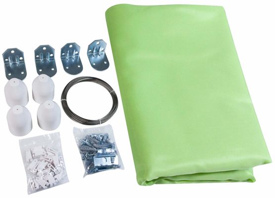 Windhager 10869 rope-pull sun sail set 270 x 140 cm, apple green