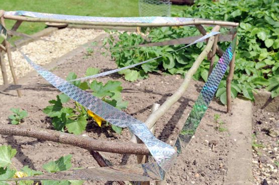Defenders Repeller Ribbon, Bird and Deer Scarer, Iridescent Silver - 6 Pack - Image 4