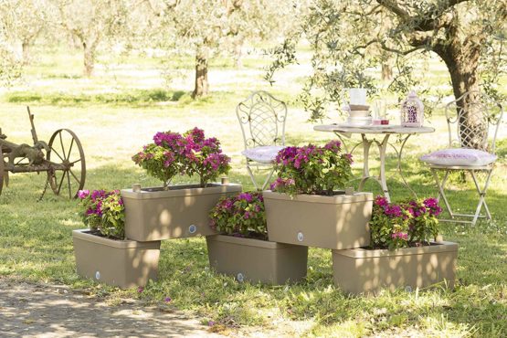 Bama 32022 Modular Brick Planters, Taupe, 59x23x27 cm - Image 4