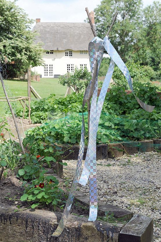 Defenders Repeller Ribbon, Bird and Deer Scarer, Iridescent Silver - 6 Pack - Image 3