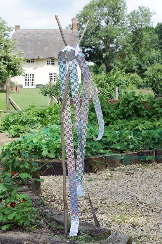 Defenders Repeller Ribbon, Bird and Deer Scarer, Iridescent Silver - 6 Pack - Image 2