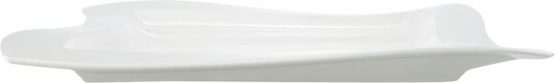 Villeroy & Boch 1025252649 New Wave Rectangular Breakfast Plate, 24 x 22 cm, Premium Porcelain, White - Image 2