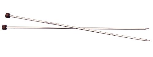 KnitPro Nova Cubics Single Pointed Needles 12" (30cm), Silver, 2.00mm