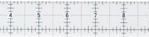 Olfa 1-Piece Acrylic Quilt Ruler, Transparent