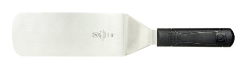 Mercer Culinary M18700 Millennia 8 x 3-Inch Turner, Stainless Steel, Black, 38x10x3 cm