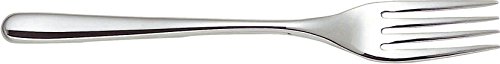 Alessi Caccia Table Fork 4 Prongs, Set of 6 (LCD01/2R4), Silver, L 19,8cm