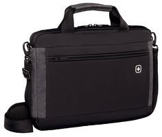 Wenger 601081 INCLINE 16' Laptop Slimcase, In {8 Litres} Messenger Bag, 41 cm, 8 Liters;, Black/Grey