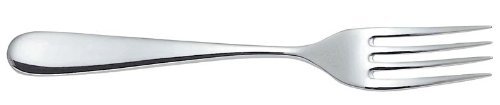 Alessi Stainless Steel Design Table Fork, 6 Pieces, 19.5 cm, White