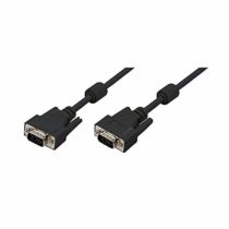 LogiLink CV0016 Double Shielded 15-Pin Male to Male VGA Monitor Cable, 10 Meter Length, Black, 10 Meter Length