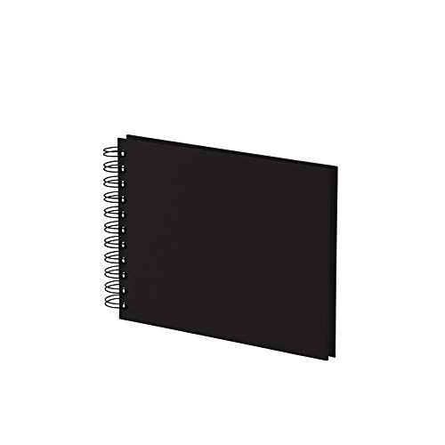 Rössler Rossler Soho 145 x 195mm Wiro Bound Photo Album - Black (40 Sheets), 195 x 145 mm