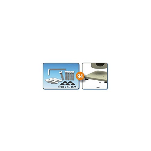 Nobby STARSYSTEM Screw Set DE LUXE, 10 x 40 mm, Beige and warm grey