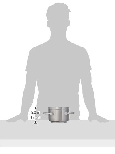 Paderno World Cuisine "Grand Gourmet" Stainless-Steel 2-1/4-Quart Sauce Pot, Silver, 2.2 Quarts - Image 2