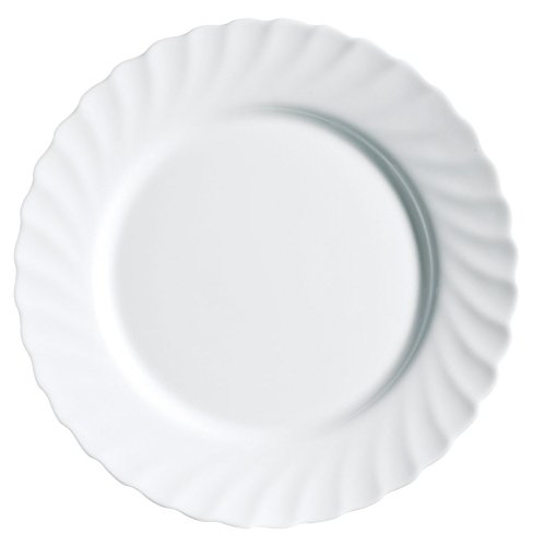 Porcelain Dinner Set 19 Piece Luminarc Kitchen Dinnerware Service Plate Ceramic, White, 19 ìezas - Image 4