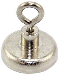 first4magnets™ F4ME32M4-EYE-1 Magnet Expert 32mm dia Neodymium Clamping Magnet with M4 Eyebolt - 36.4kg Pull