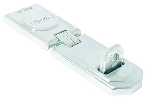 Sterling AHS155 Heavy Security Hasp and Staple 155mm with 1 Link, Chrome