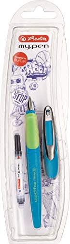 Herlitz my.pen M-Nib Fountain Pen - light blue / green