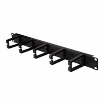 LOGILIGHT 48.3 cm/19 inch Cable Management Panel 1HE with 5 plastic rings black