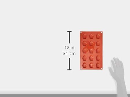 Silikomart Silicone Mould Madeleine, Mini, Terracotta (1 Piece) - Image 3