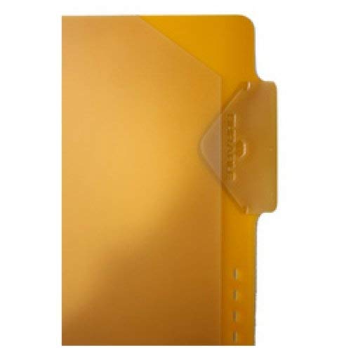 Durable 399604 Index Card / Document Pockets / 230/240 x 300 mm / with Snap-In Holes / Pack of 1 Containing 50 Items / Yellow