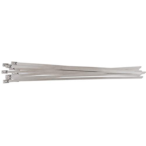 KS Tools 115.1594 Stainless steel ball-lock cable ties, 4,6x500mm, Silver, 4.6 x 500 mm