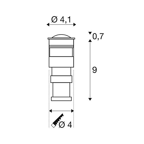 SLV inground Light Power Trail-LITE 42 / LED Spotlight for Terrace Outdoor Spotlight, recessed lamp Garden - Image 4