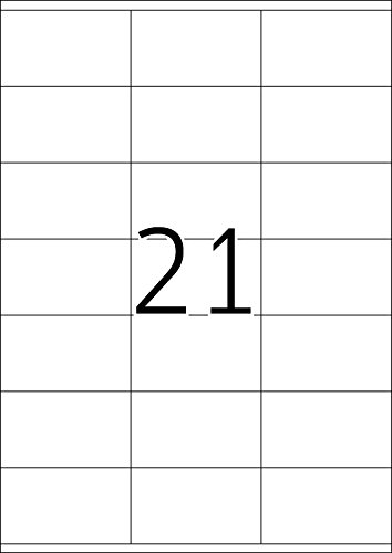 HERMA Self Adhesive Address Labels, 21 Labels per A4 Sheet, 200 Sheets, 70 x 41 mm, 4200 Labels - Image 2