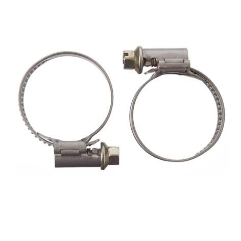 CORNAT T308307 A 9 x B 50-70 mm Hose Clamps - Clear, Silver Colours, 50 - 70 mm