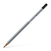 Faber-Castell Blacklead Pencil GRIP 2001 B With Eraser Tip Pack Of 12