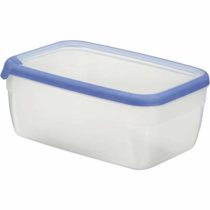Curver Rectangular Food Container, Transparent/Blue, 5.4 Litre, 30 x 20 x 16 cm
