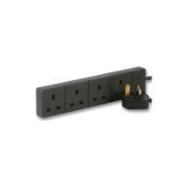 pro-elec pl09188 5 m 4 Gang Power Strip Extension Cord Mains Plug - Black